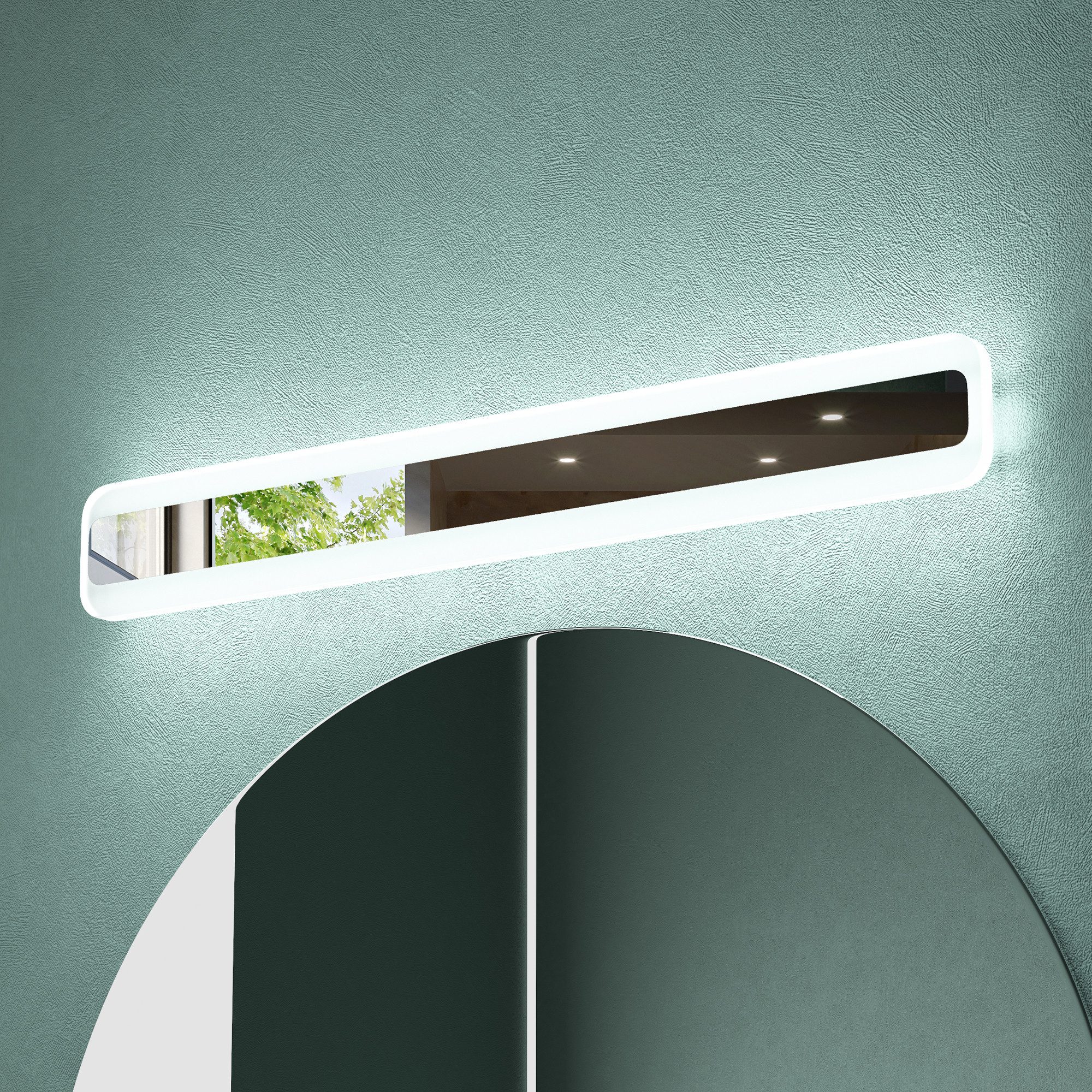 Mai & Mai LED Spiegelleuchte Badlampe 3000K-6000K 3 Farben Dimmbar Schminkleuchte 14W