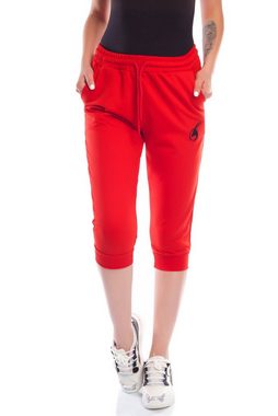 Bongual 3/4-Sweathose Jogginghose Capri Basic mit Kordeln