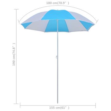 DOTMALL Strandmuschel mit Sonnenschirm system,Winddichtes, UV-resistentes