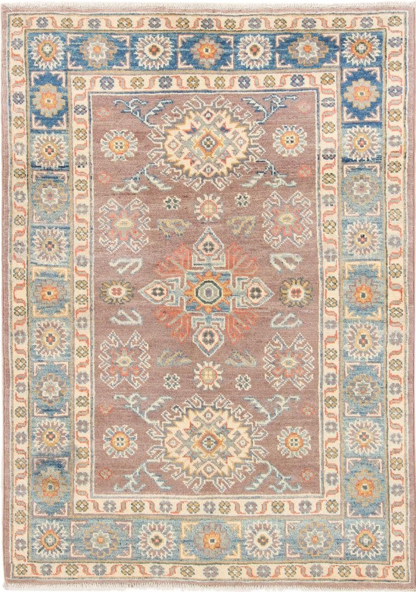 Orientteppich Kazak 104x145 Handgeknüpfter Orientteppich, Nain Trading, rechteckig, Höhe: 5 mm