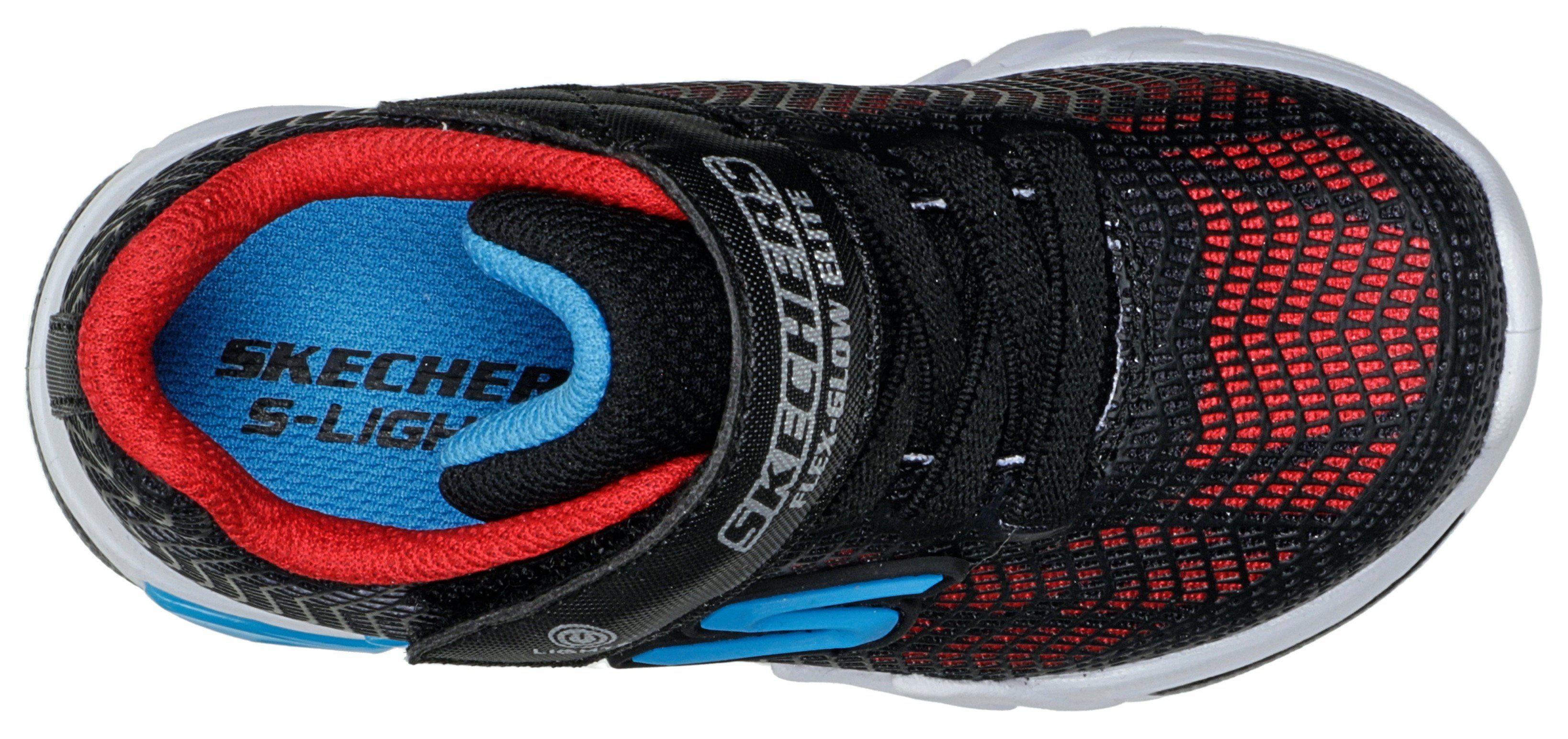 Skechers Kids Blinkschuh Red & Sneaker mit Trim Blinkfunktion Blue unbekannt