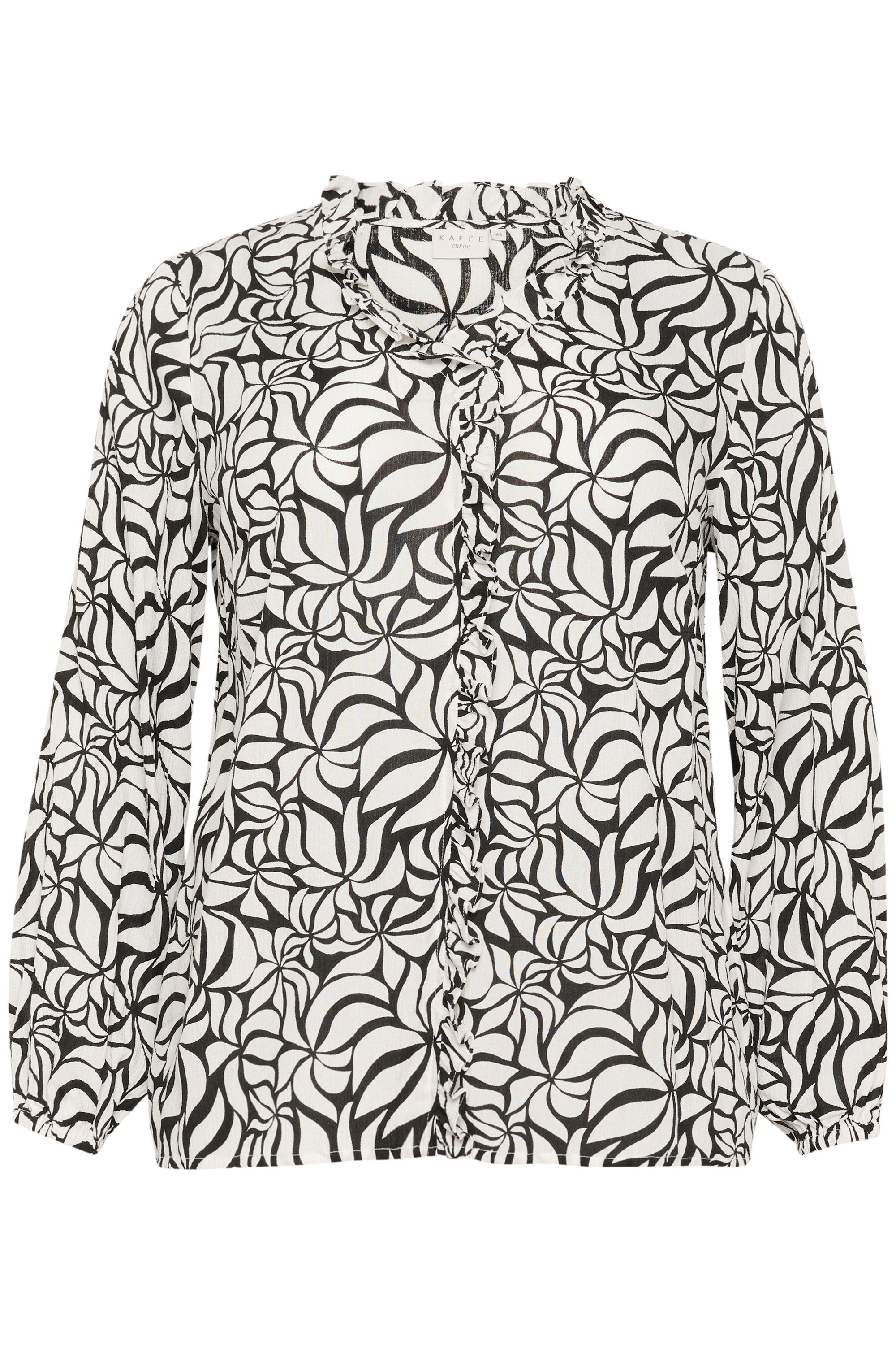 KAFFE Curve Langarmbluse Langarm-Bluse KCellena Große günstig online kaufen