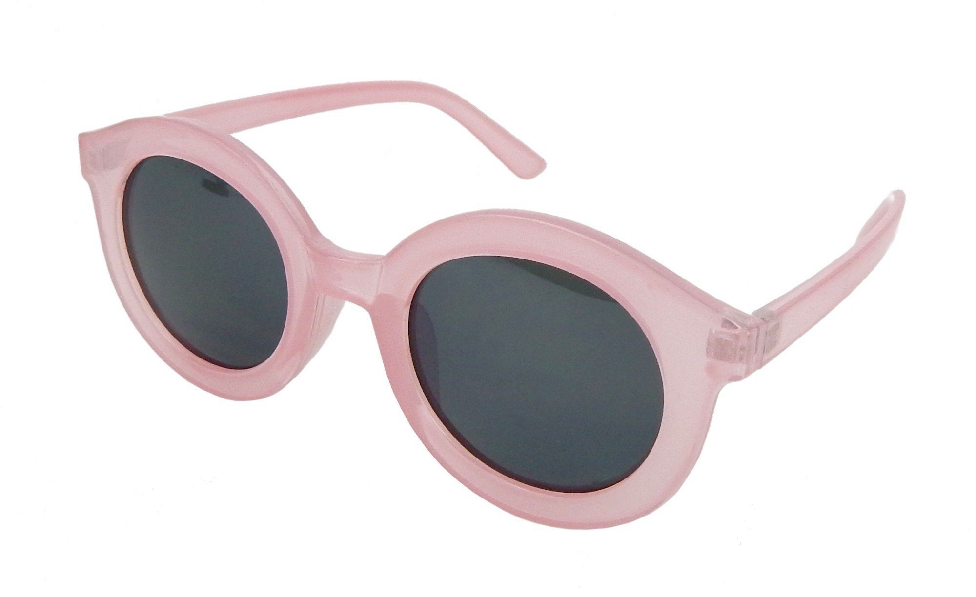 Ella Jonte Sonnenbrille im Boho Style mit runden Gläsern und transparenten Rahmen UV 400