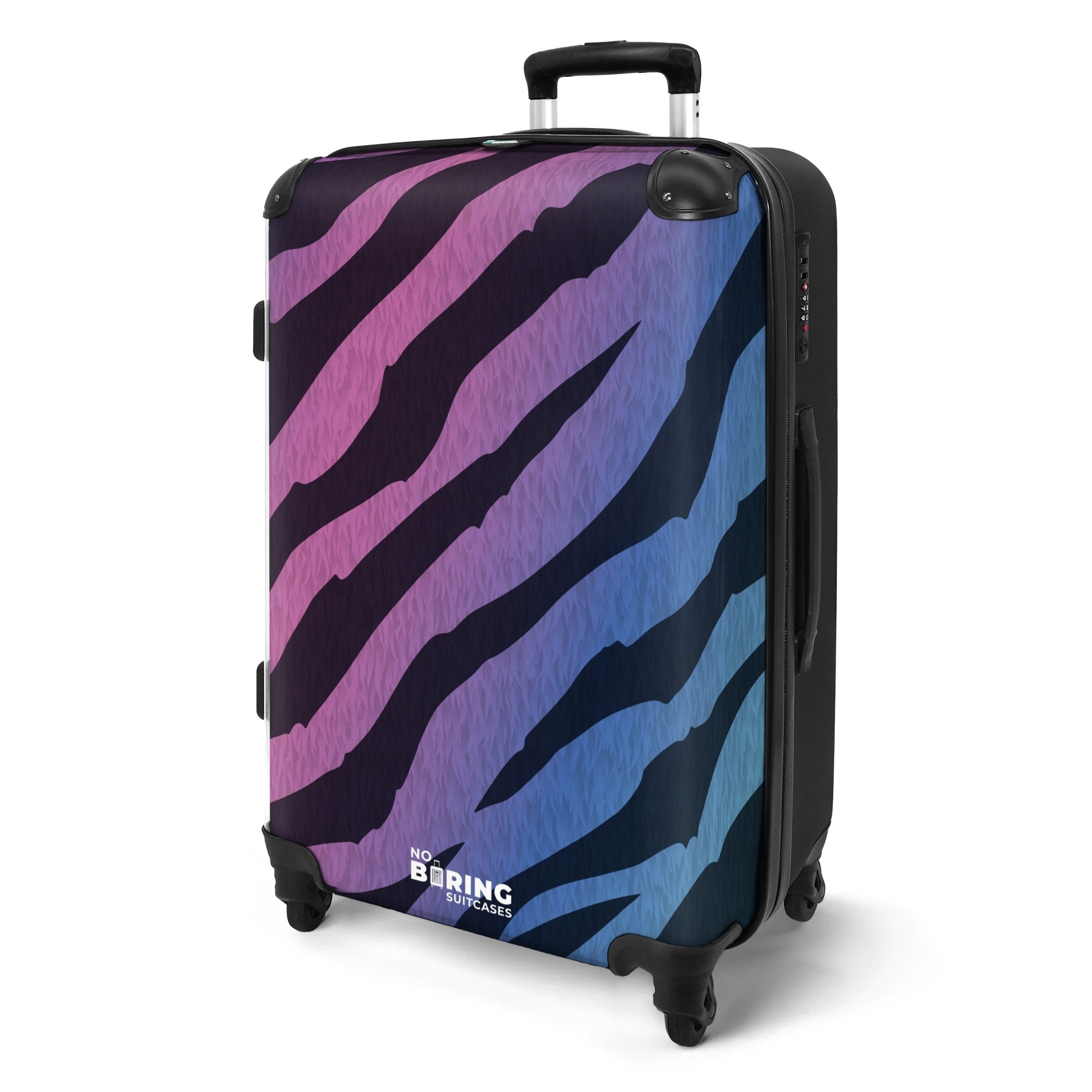 NoBoringSuitcases.com© Hartschalen-Trolley Bunter Zebradruck 67 cm günstig online kaufen