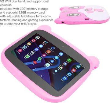 Dpofirs Lang anhaltende Unterhaltung Tablet (7", 32 GB, Android 10, 2,4G+5G, Kinder Kleinkind-Tablet mit Bluetooth+WLAN+GPS, 2MP+5MP, Geschenke)