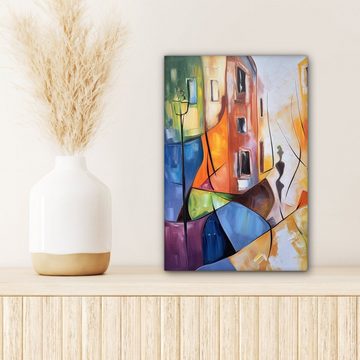 OneMillionCanvasses® Leinwandbild Abstrakt - Kunst - Malerei - Farben, (1 St), Leinwandbild fertig bespannt inkl. Zackenaufhänger, Gemälde, 20x30 cm