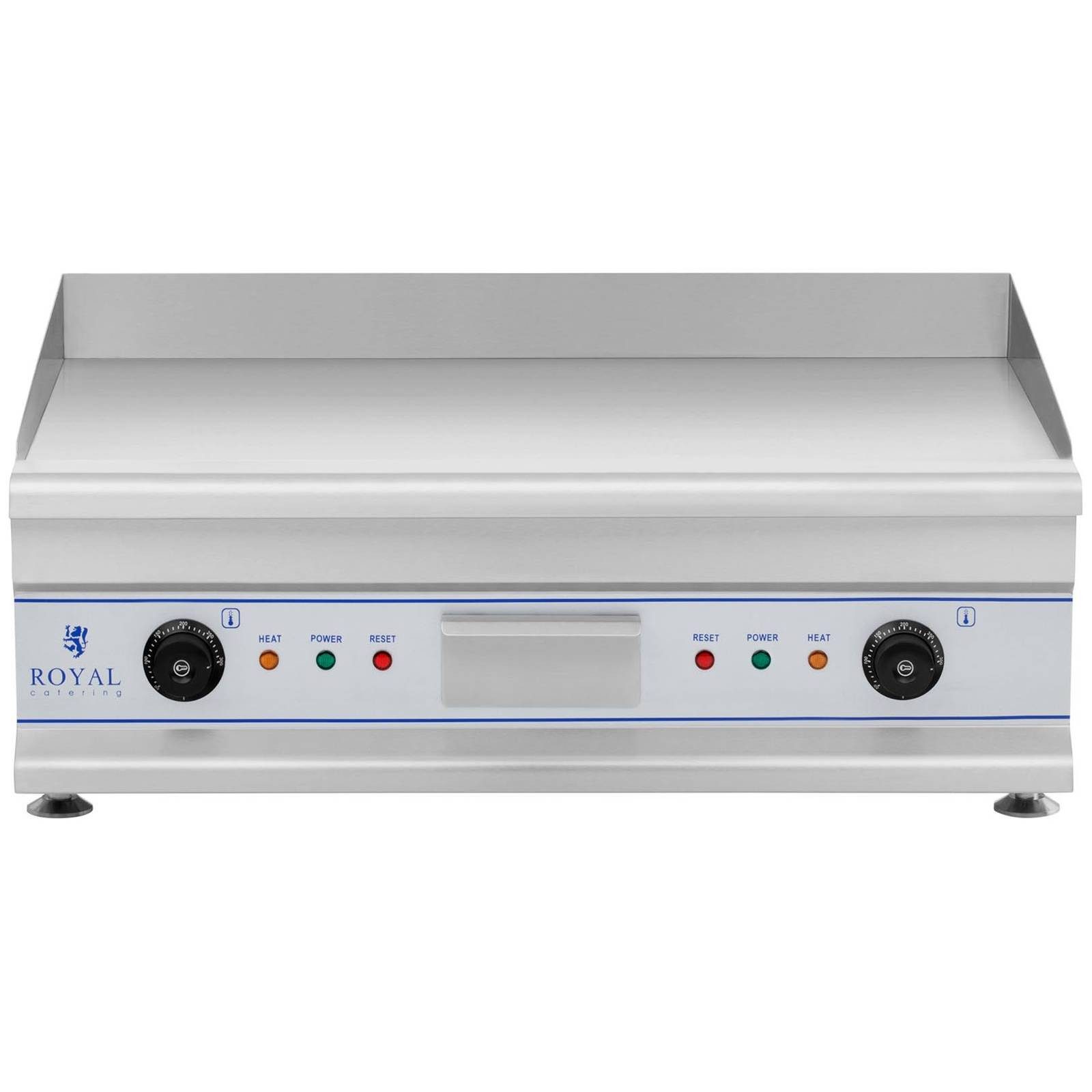 Royal Catering Elektrogrill Elektro Grillplatte Griddleplatte Griddle Bräter Grill 75 cm Glatt 2 x, 6400 W