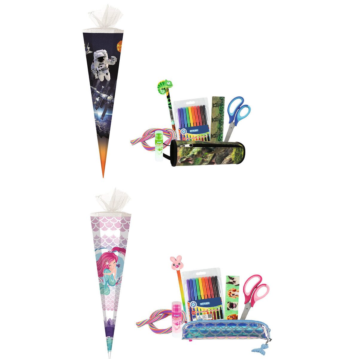 Stylex Schreibwaren Schultüte Schultüte - 7tlg. gefüllt 50 cm sortiert.