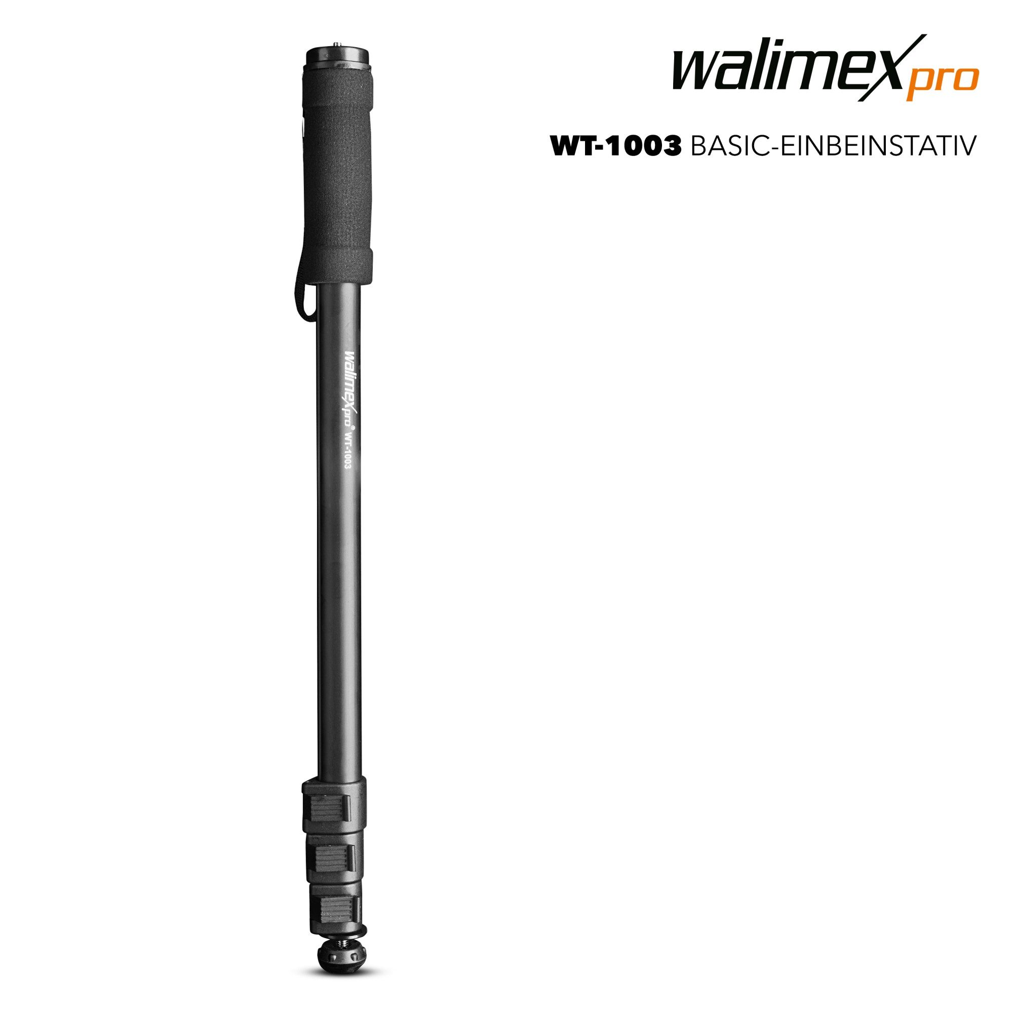 Walimex Pro WT-1003 Basic Einbeinstativ 171cm Einbeinstativ