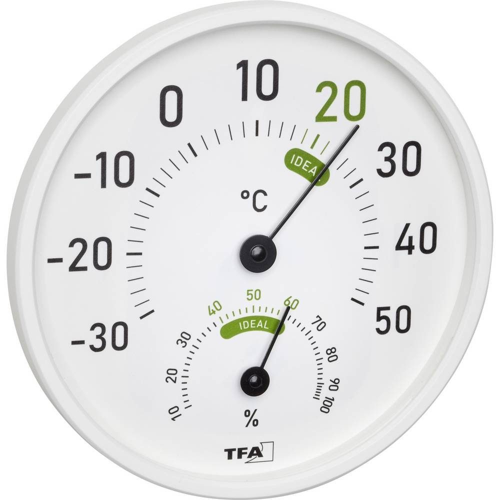 TFA Dostmann Hygrometer Thermo-Hygrometer für innen und außen