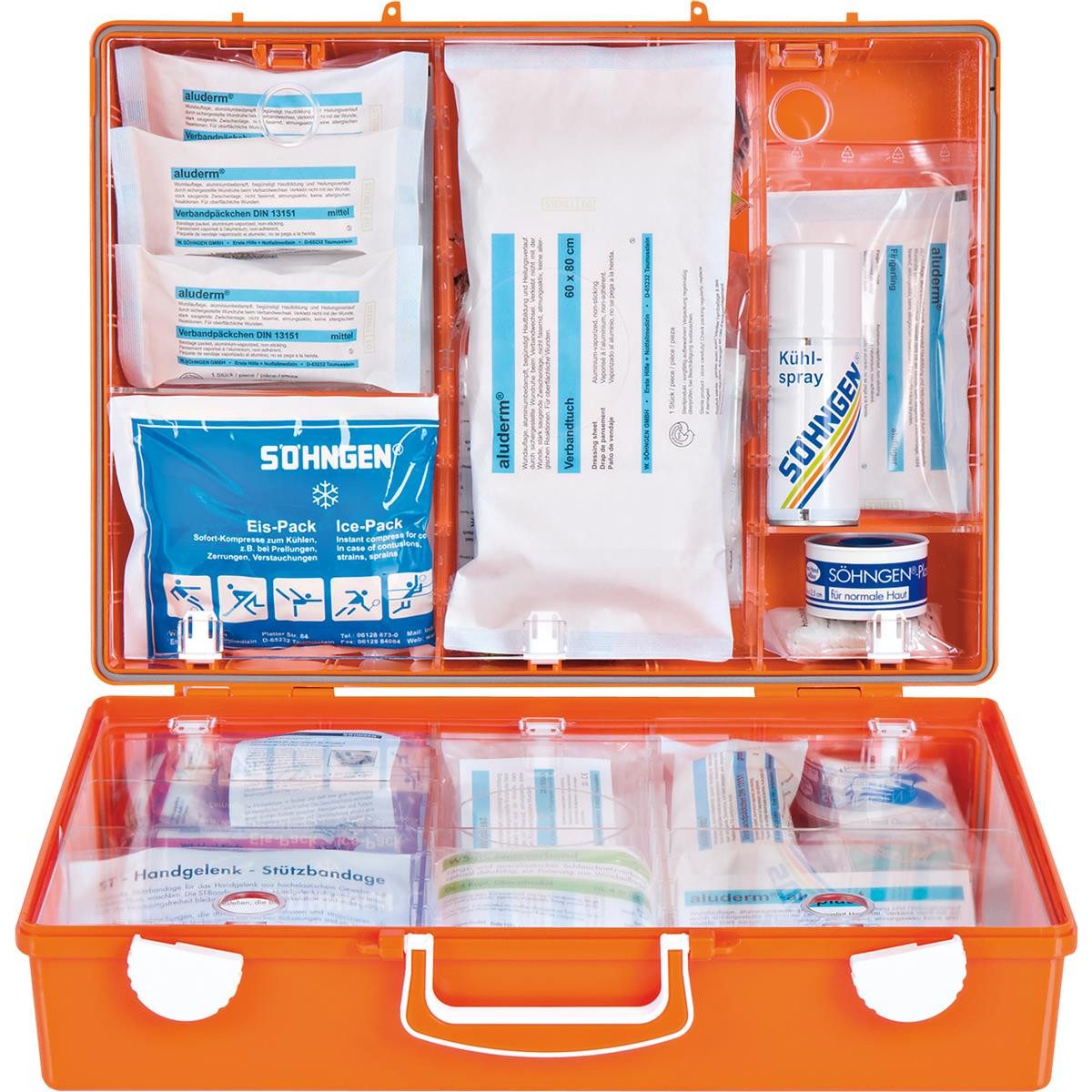 Söhngen Erste-Hilfe-Set SÖHNGEN Erste-Hilfe-Koffer SPEZIAL Verwaltung DIN 13157 orange