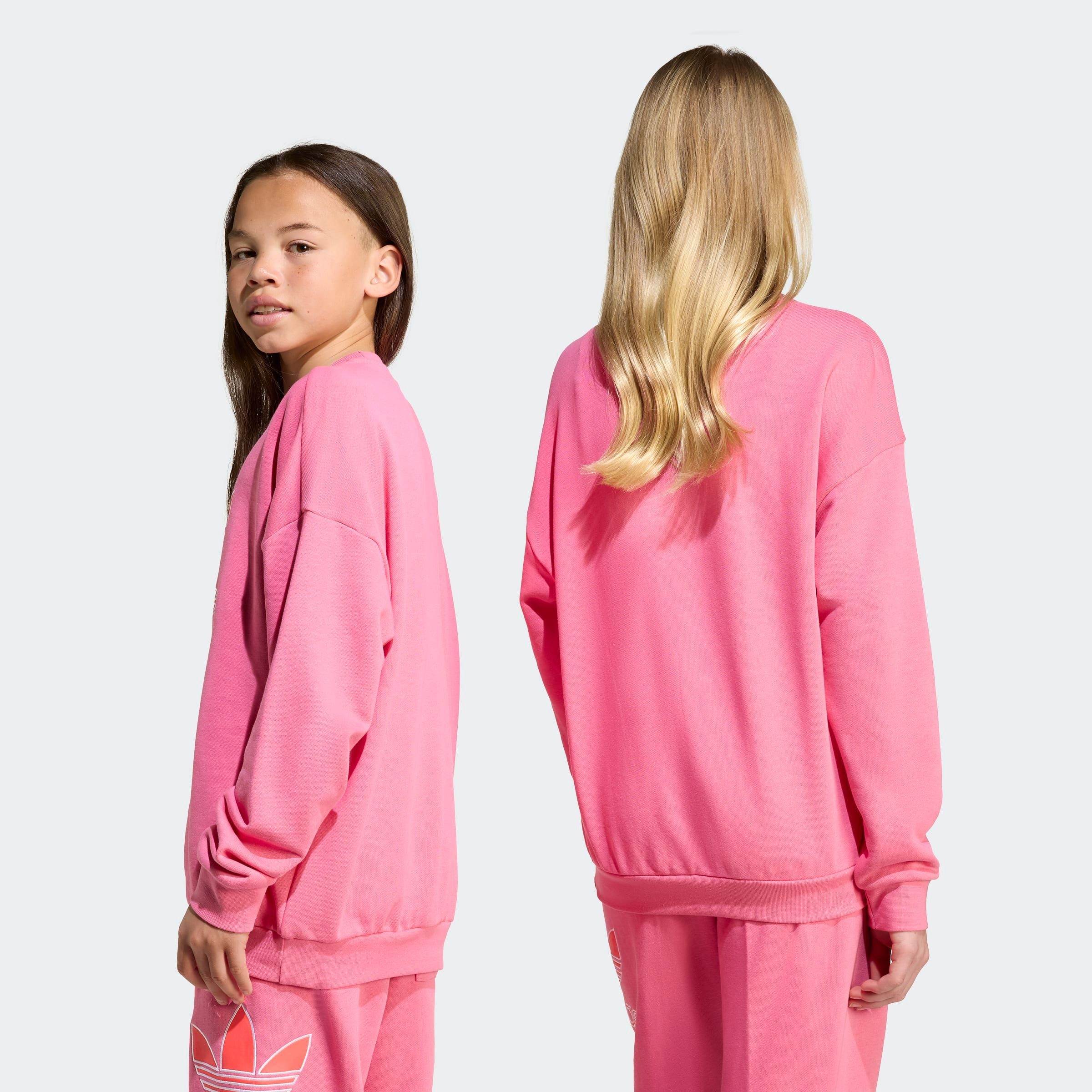 adidas Originals Sweatshirt TREFOIL KIDS sportlicher Stil, lockerer Schnitt, aus Baumwollmischung