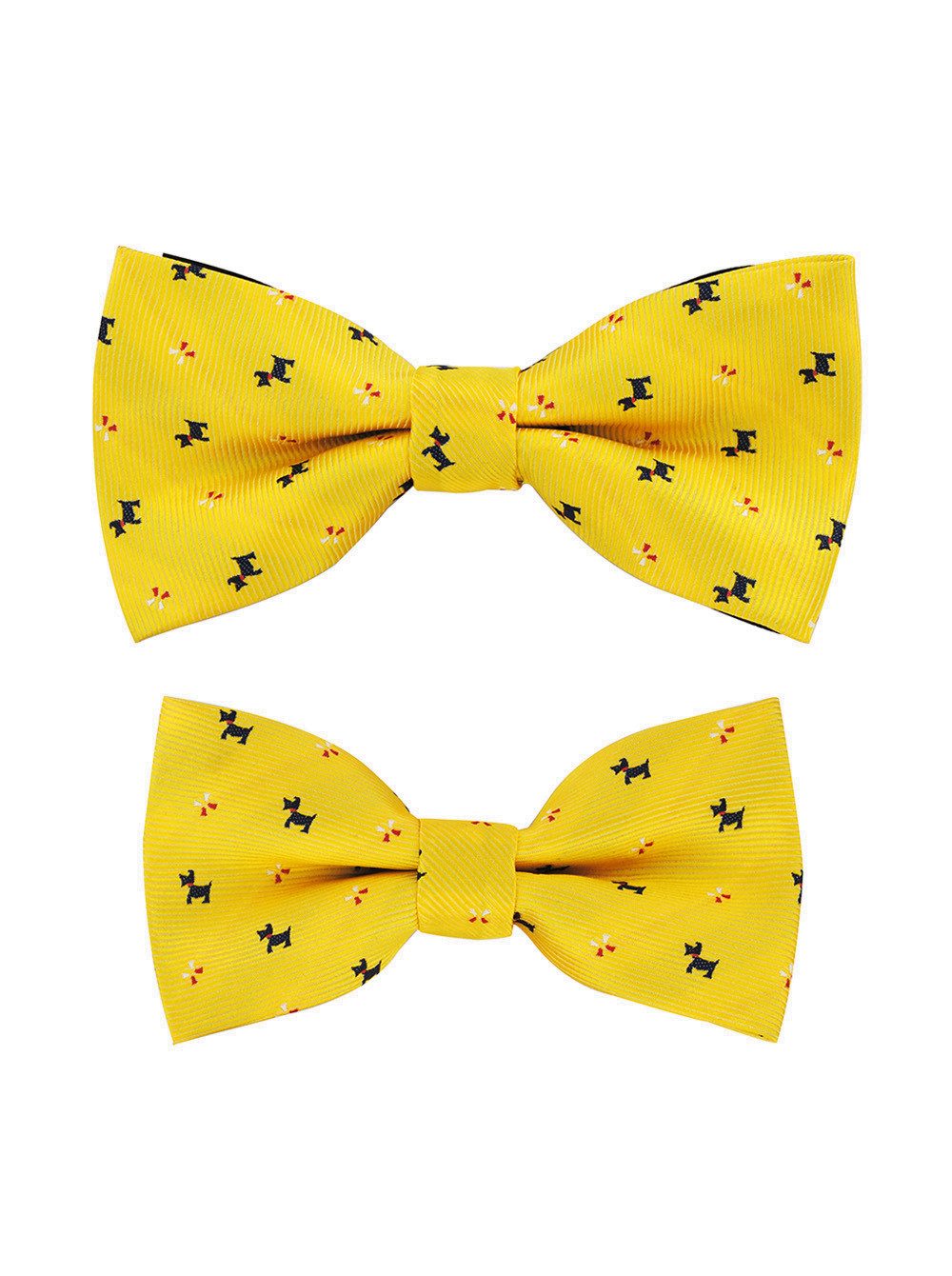 axy Fliege Vater-Sohn Fliege Set (2er Set, 2-St., Fliegen Set: 1x Herrenfliege und 1x Kinderfliege) Partnerlook für Herren und Kinder 1-12 Jahre alt, Familien Outfit