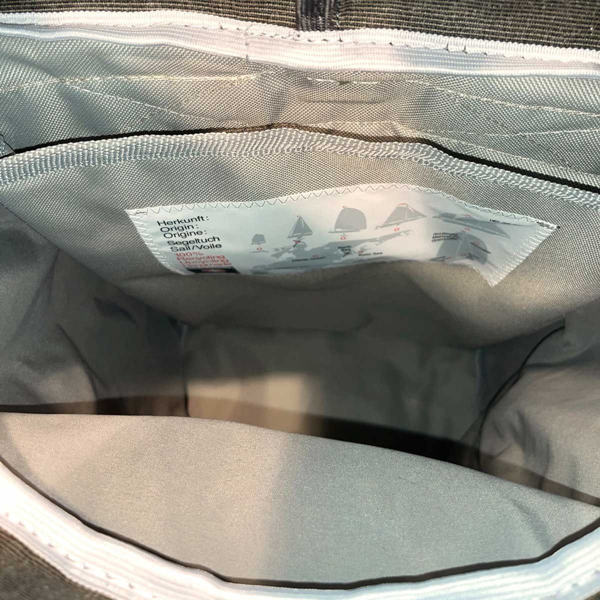360Grad Rucksack Rucksack Lotse recyceltes Segeltuch gepolstertes Laptopfach