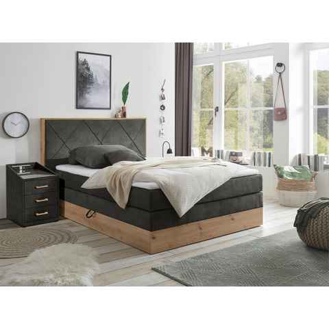 ED EXCITING DESIGN Boxspringbett Bellevue, inkl. Bettkasten, wahlweise mit Matratze und Topper