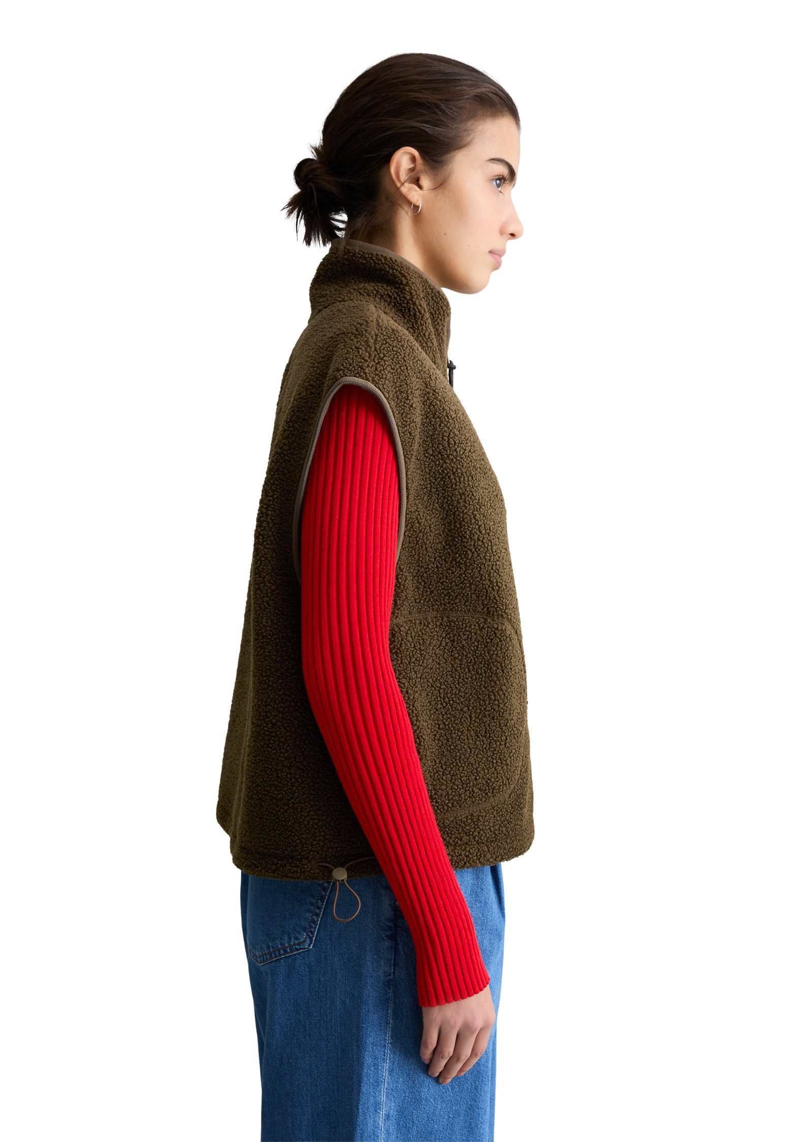 Marc O'Polo DENIM Sweatweste aus recyceltem Polyester