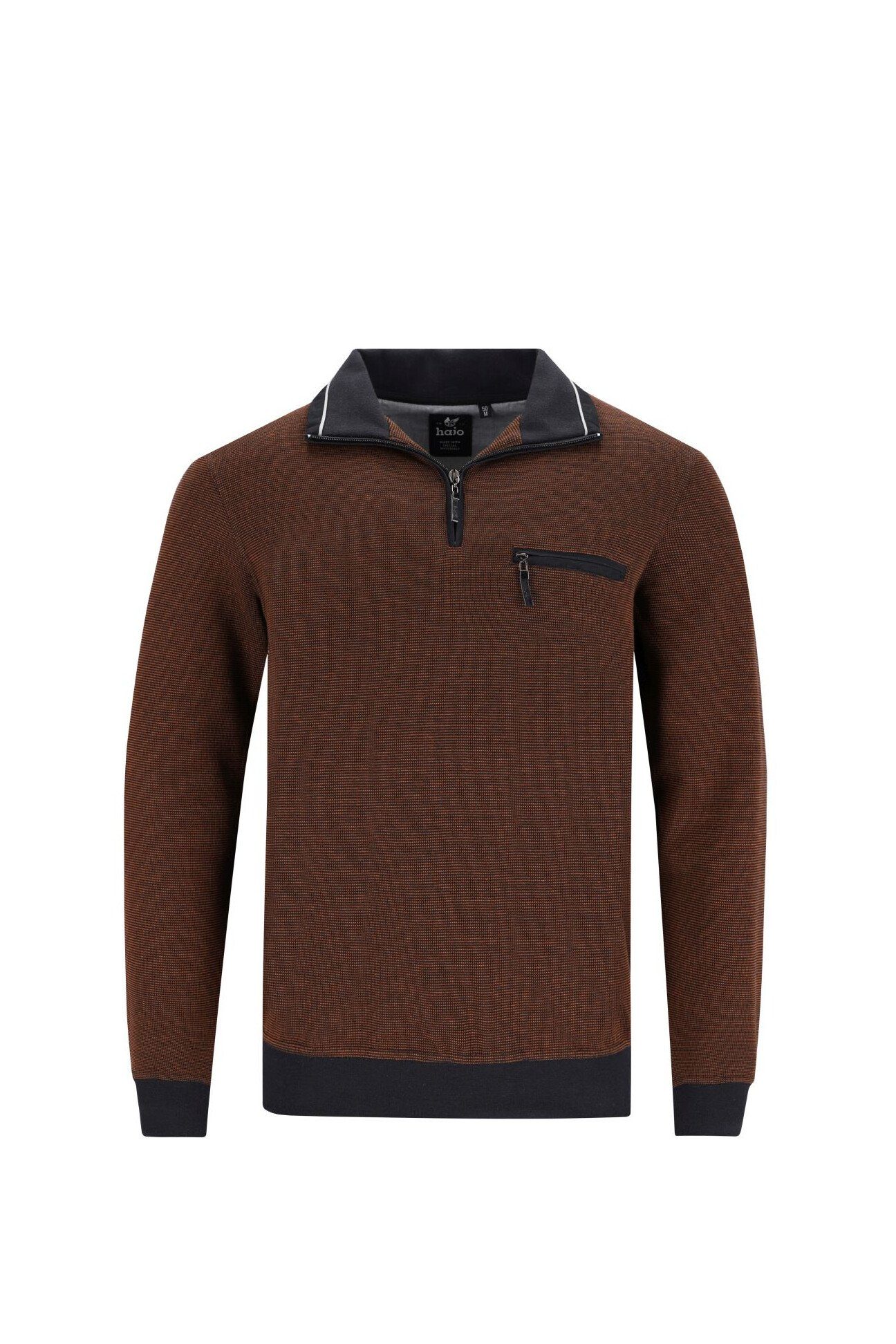 Hajo Sweatshirt 26222 in Pfauenaugeoptik