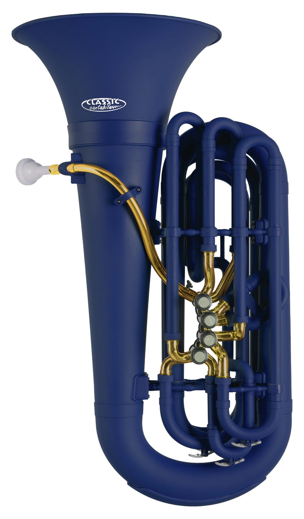 Classic Cantabile Tuba MardiBrass Kunststoff Bb Tuba, Set, Gigbag und Mundstück, Mundrohr und Maschine aus Messing
