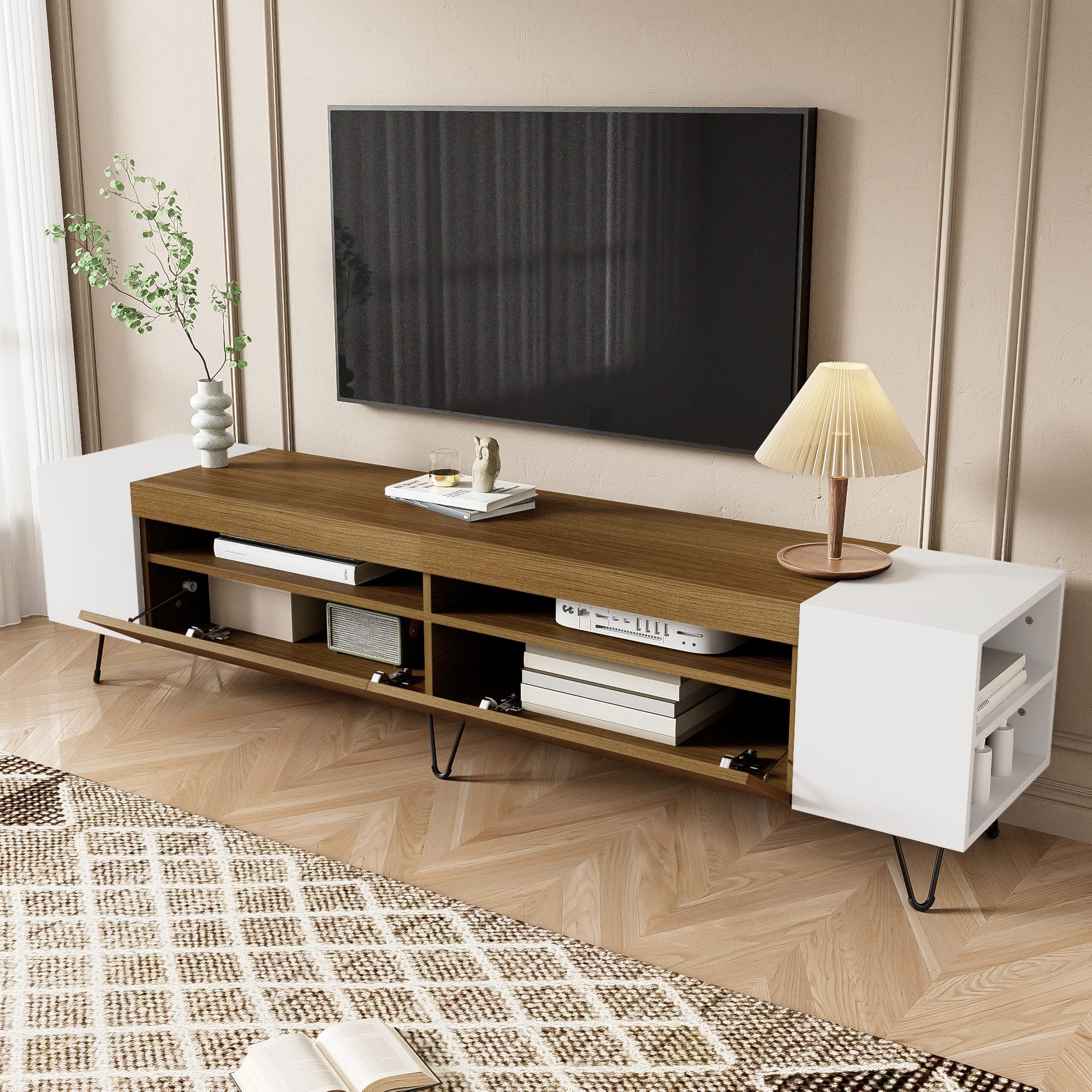 MODFU Lowboard mit Viel Stauraum (Fernsehtisch,TV-Board,TV-Ständer, günstig online kaufen