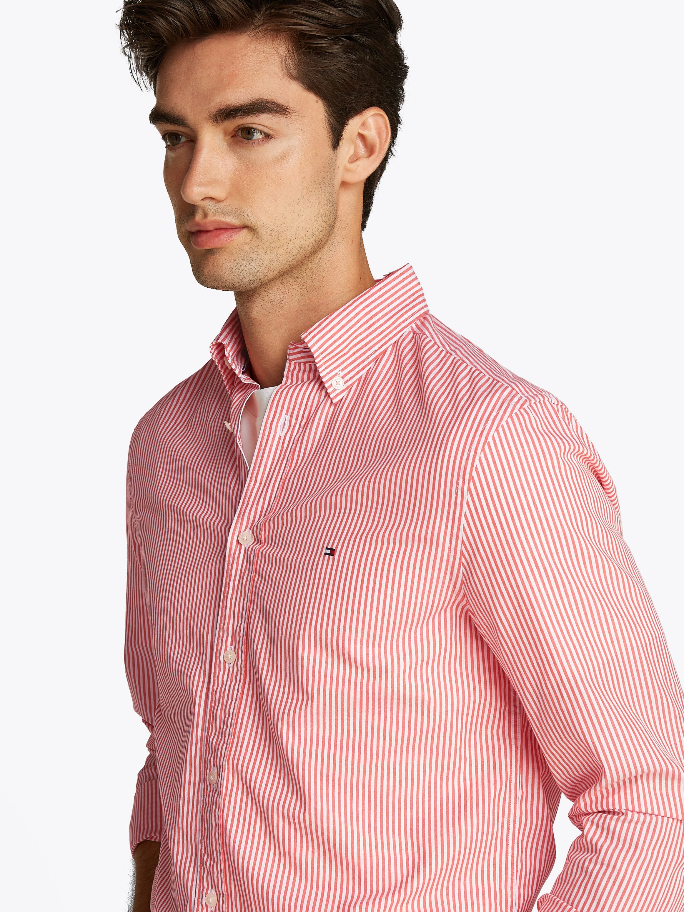 Tommy Hilfiger Langarmhemd FLEX POPLIN CLASSIC STP RF SHIRT mit Sreifenmust günstig online kaufen