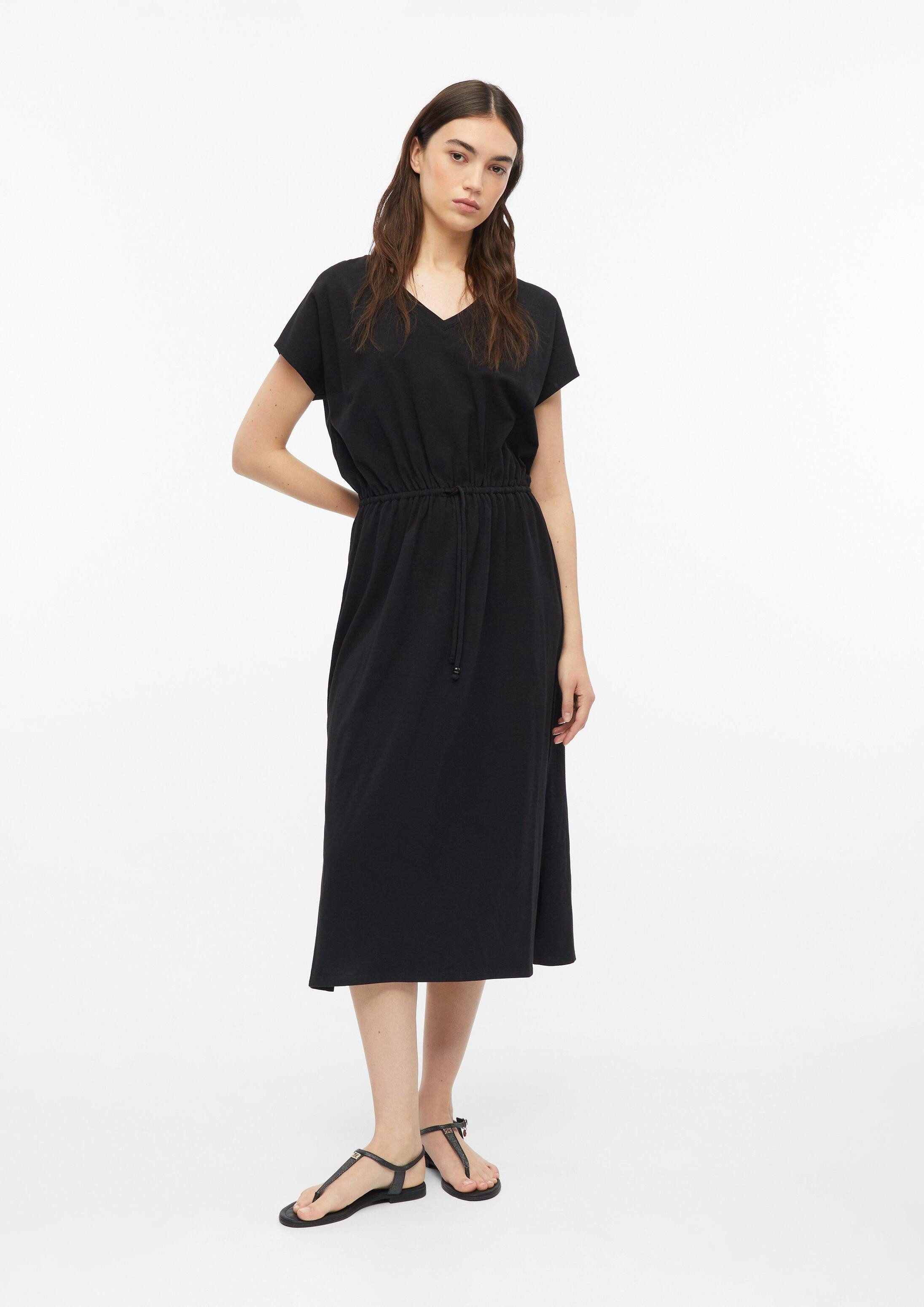 s.Oliver Midikleid Kleid Jerseykleid in Midilänge mit Tunnelzug