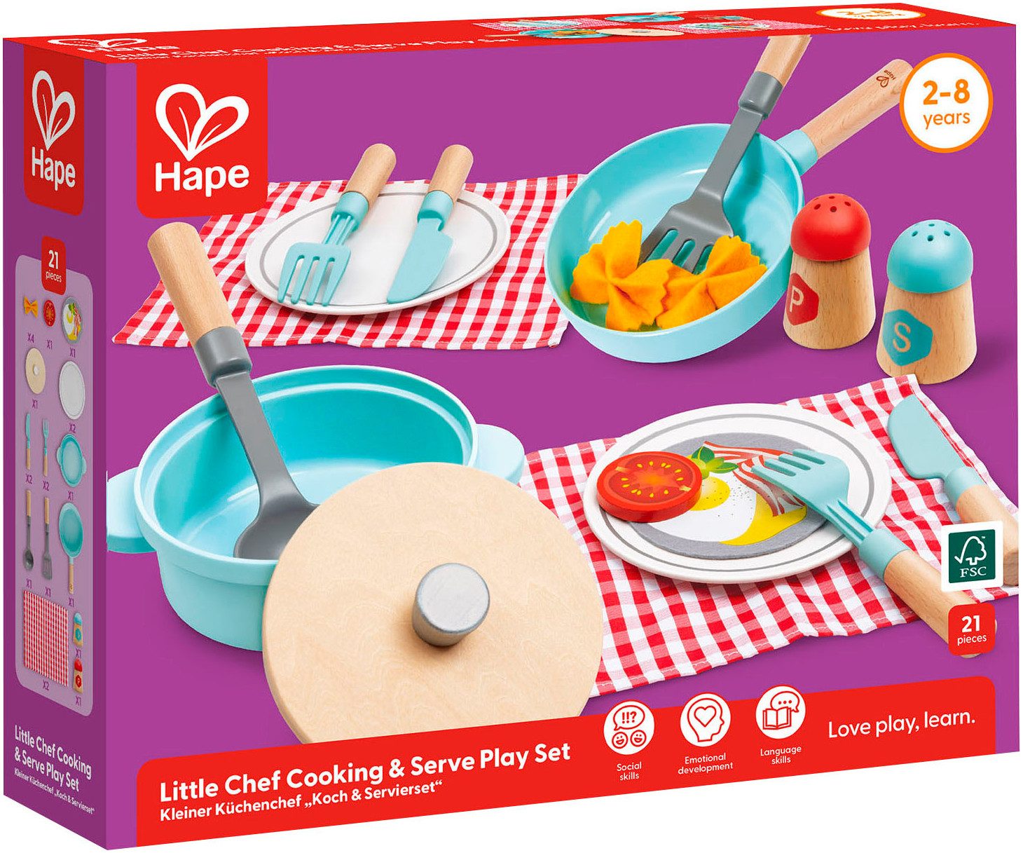 Hape Spiel-Kochgeschirr Koch- & Servierset