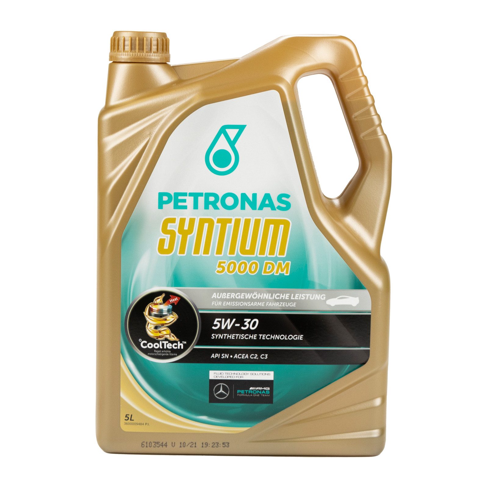 Petronas Motoröl Petronas Syntium 5000 DM Motoröl Öl 5W30 C3/C2 SN MB 229.52/51 Dexos 2