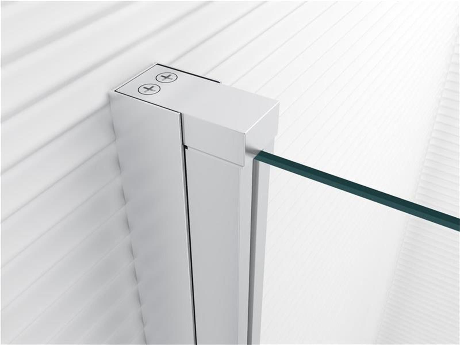 Glaszentrum Hagen Eckdusche Glaszentrum Hagen 47.5x47.5x195 cm Eck Duschkabine Altbau, BxT: 47,5x47,5 cm, ESG Glas