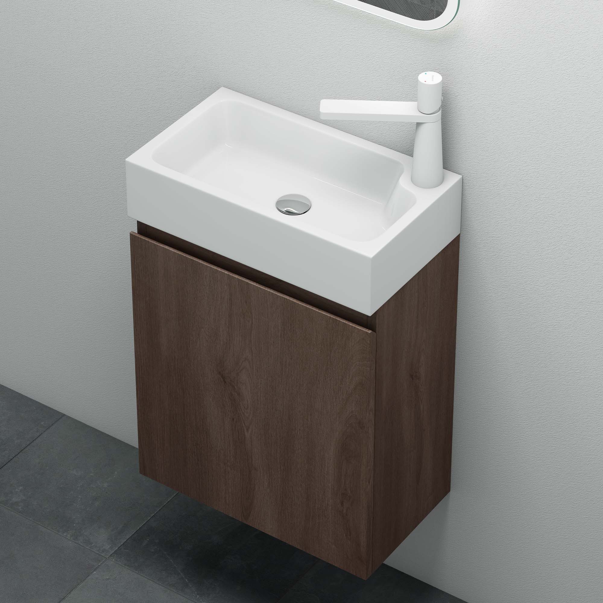 Mai & Mai Badmöbel-Set Gäste Wc Waschbeckenunterschrank Waschtisch mit Unterschrank P02 – Bild 4 von 5