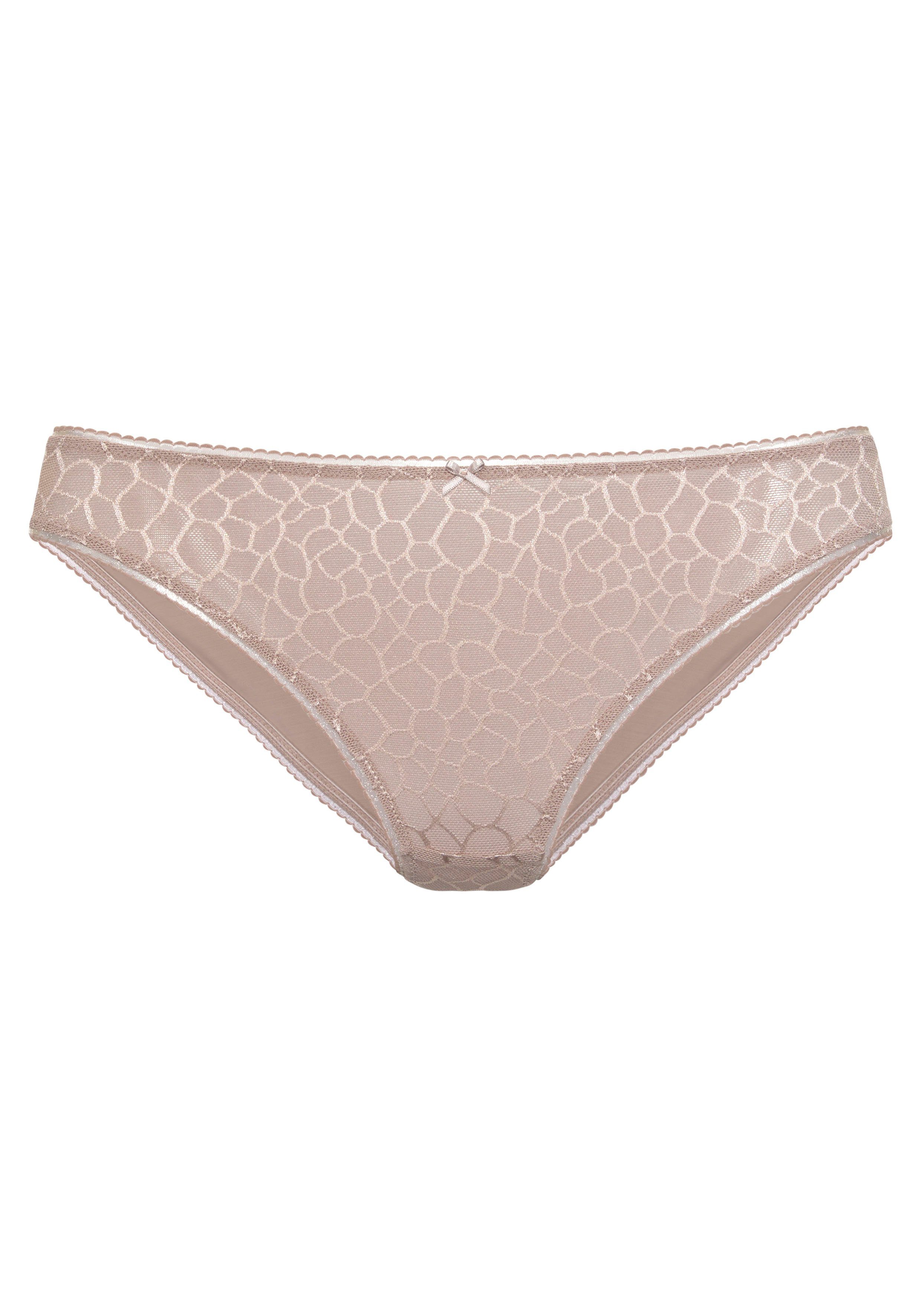 Slip graphischem sand Chiara LASCANA mit Netz-Muster