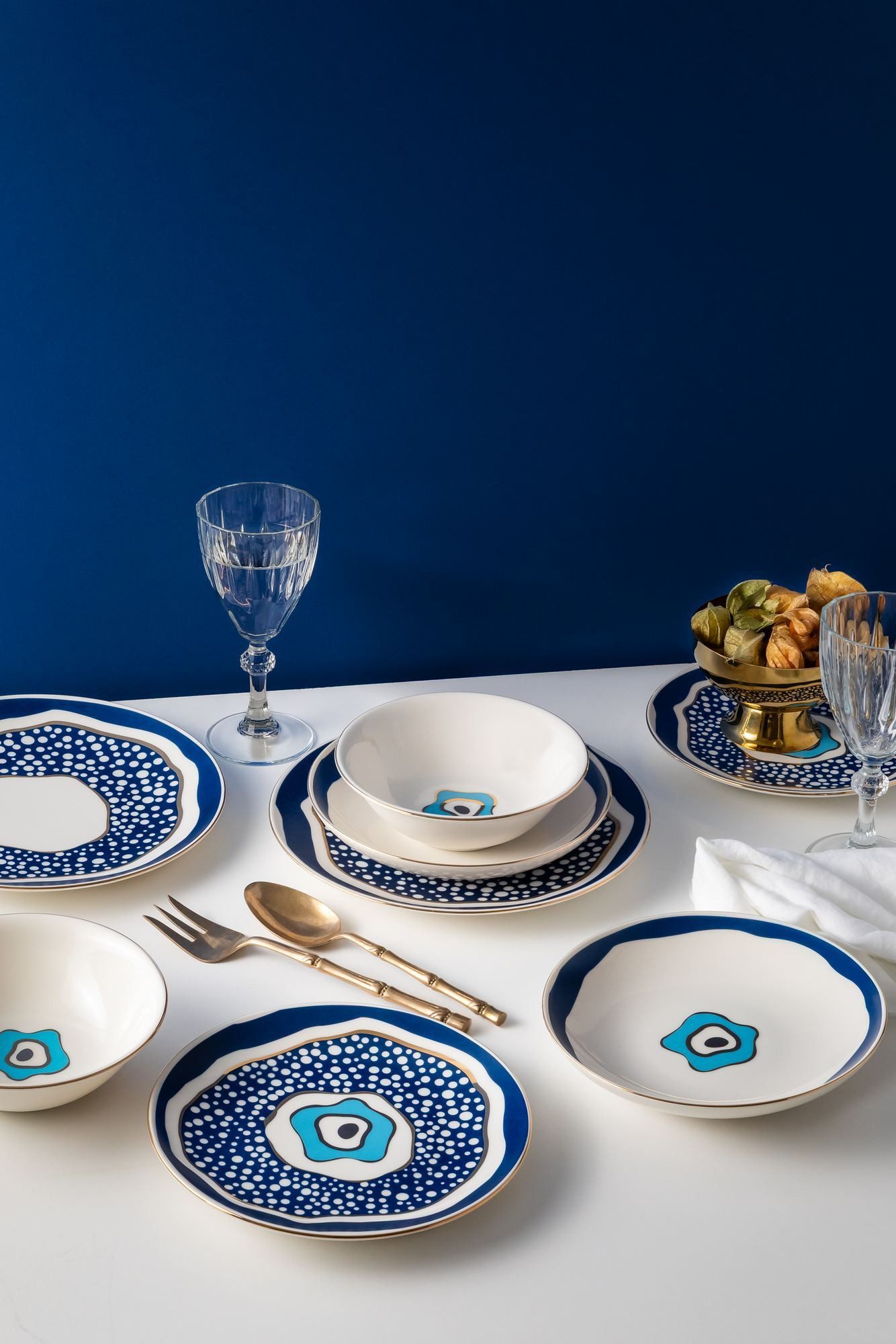 Hermia Concept Geschirr-Set Pavo (24-tlg), 6 Personen, Porzellan, 24-teiliges Set