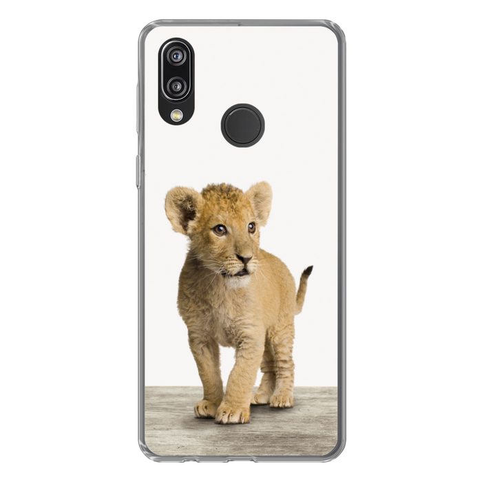 MuchoWow Handyhülle Löwe - Junge - Kinder - Jungen - Tiere - Mädchen Handyhülle Huawei P20 Lite (2019) Handy Case Silikon Bumper Case