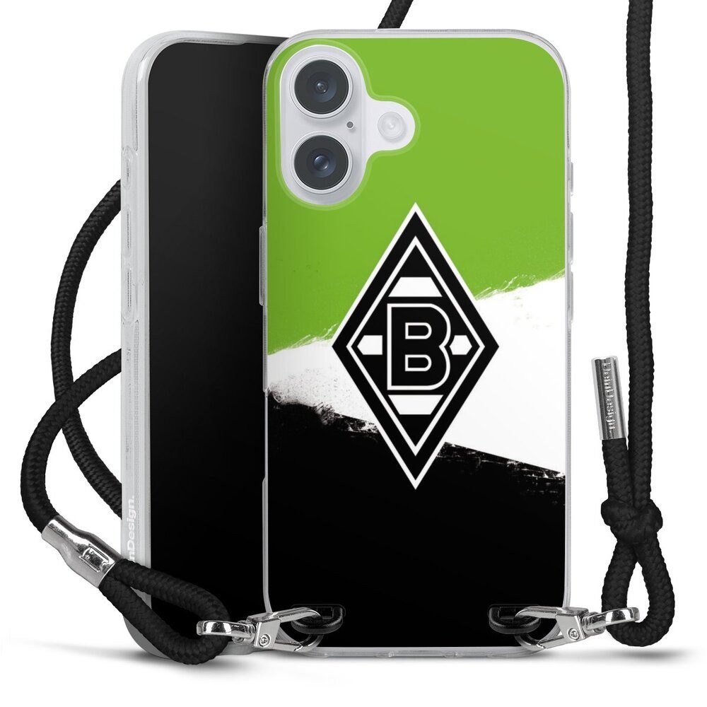 DeinDesign Handyhülle BMG Borussia Mönchengladbach Offizielles Lizenzprodukt, Apple iPhone 16 Plus Handykette Hülle mit Band Case zum Umhängen