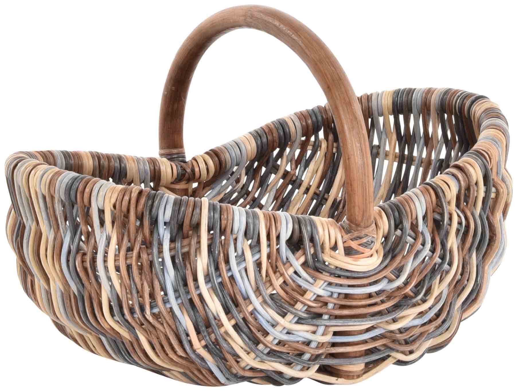 Krines Home Einkaufskorb Rattankorb mit Bügel günstig online kaufen