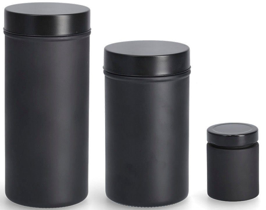 Zeller Present Vorratsdose, Glas, (Set, 3-tlg), beschriftbar