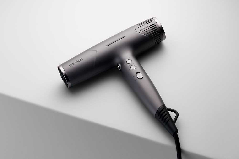 Medion® Ionic-Haartrockner HD2 (MD19984), 1500 W, Selbstreinigungsfunktion, je 3 Temperatur- und Luftstromstufen