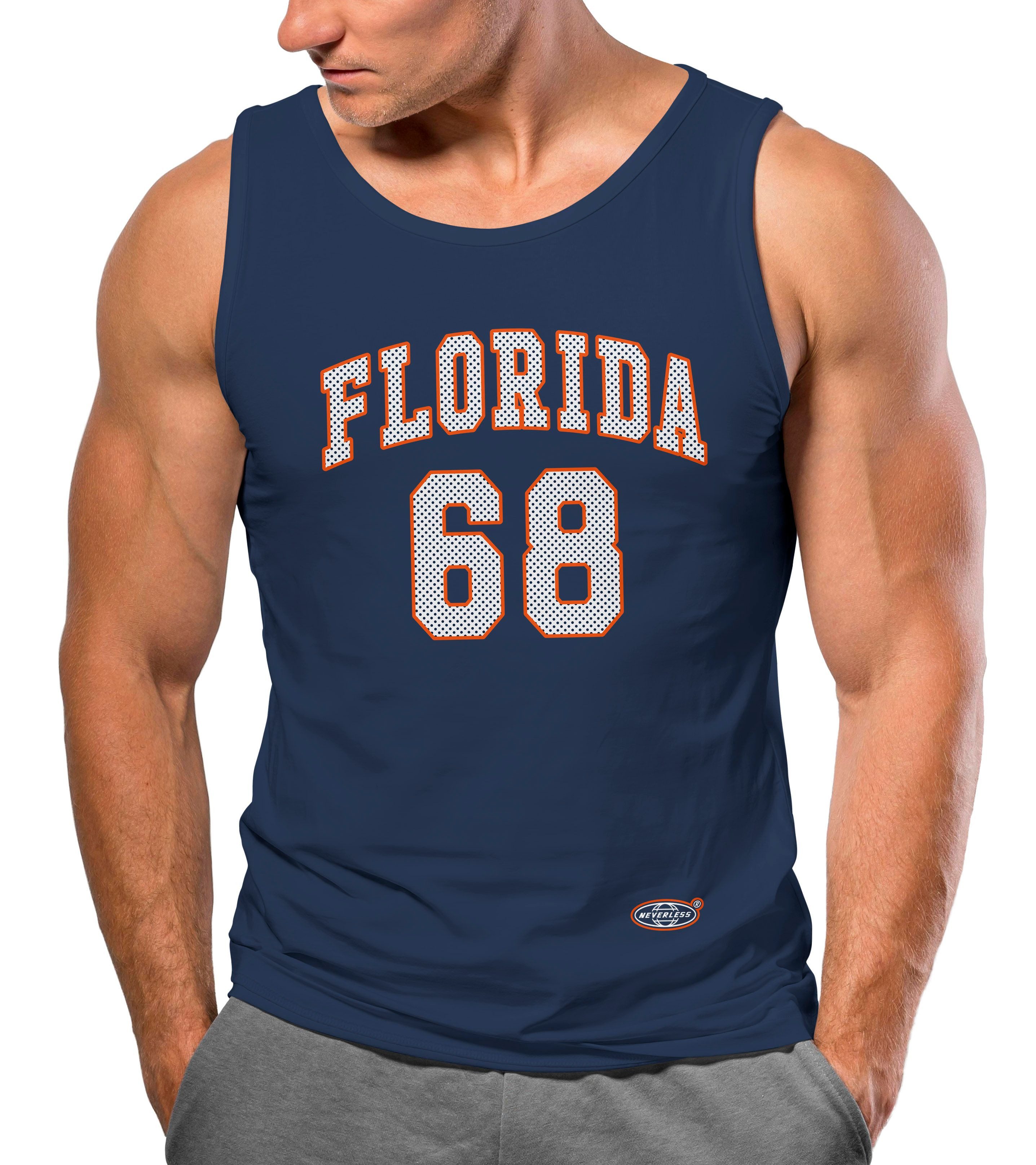 Neverless Tanktop Herren Tank-Top Print Florida günstig online kaufen
