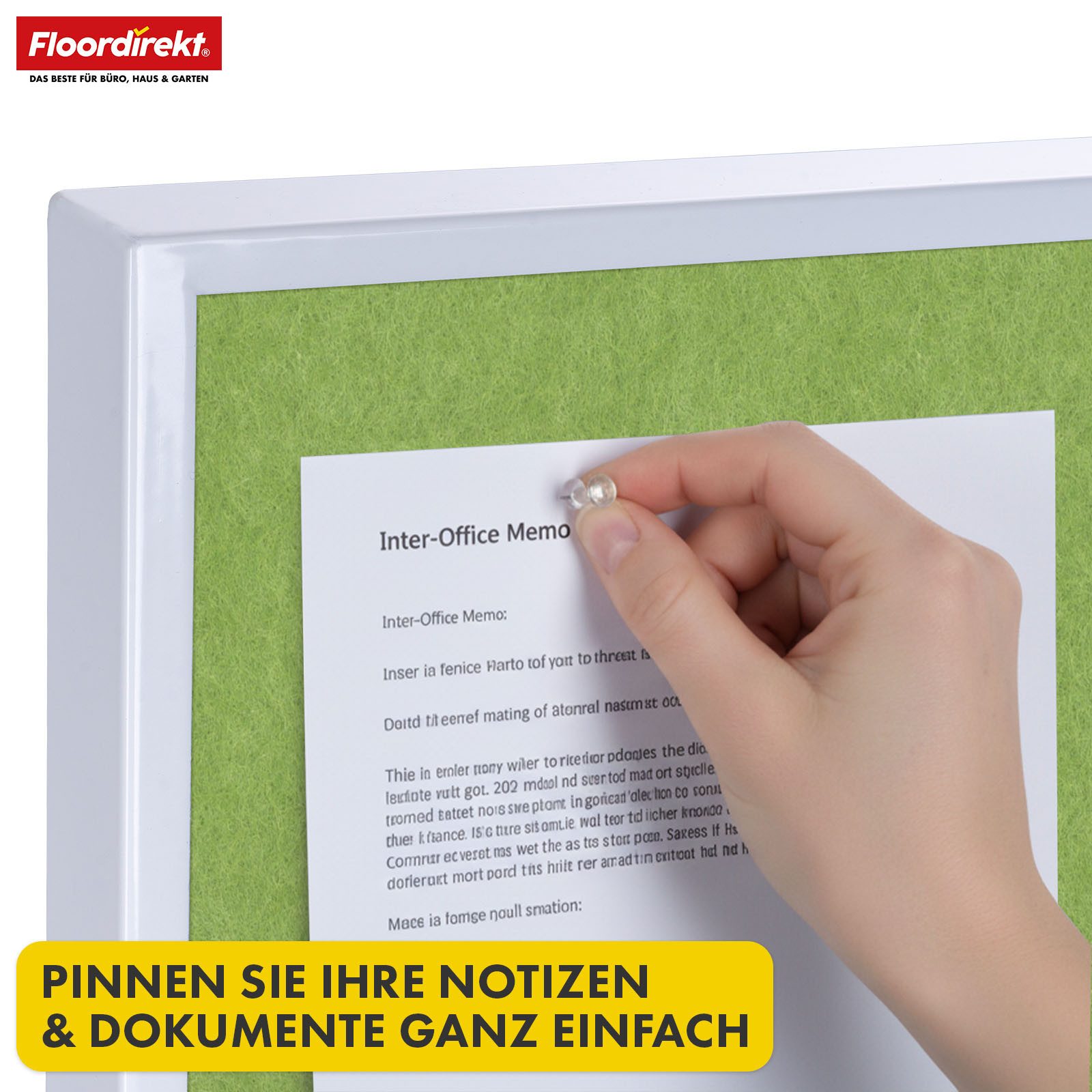 Floordirekt Memoboard Giant, Mobile Präsentationstafel 80 × 120 cm mit feststellbaren Rollen, (leichter & stabiler Metallrahmen, 1-tlg., verschiedene Farben), beidseitige Filztafel mit Ablage für Büro, Schule, Meeting, Workshop