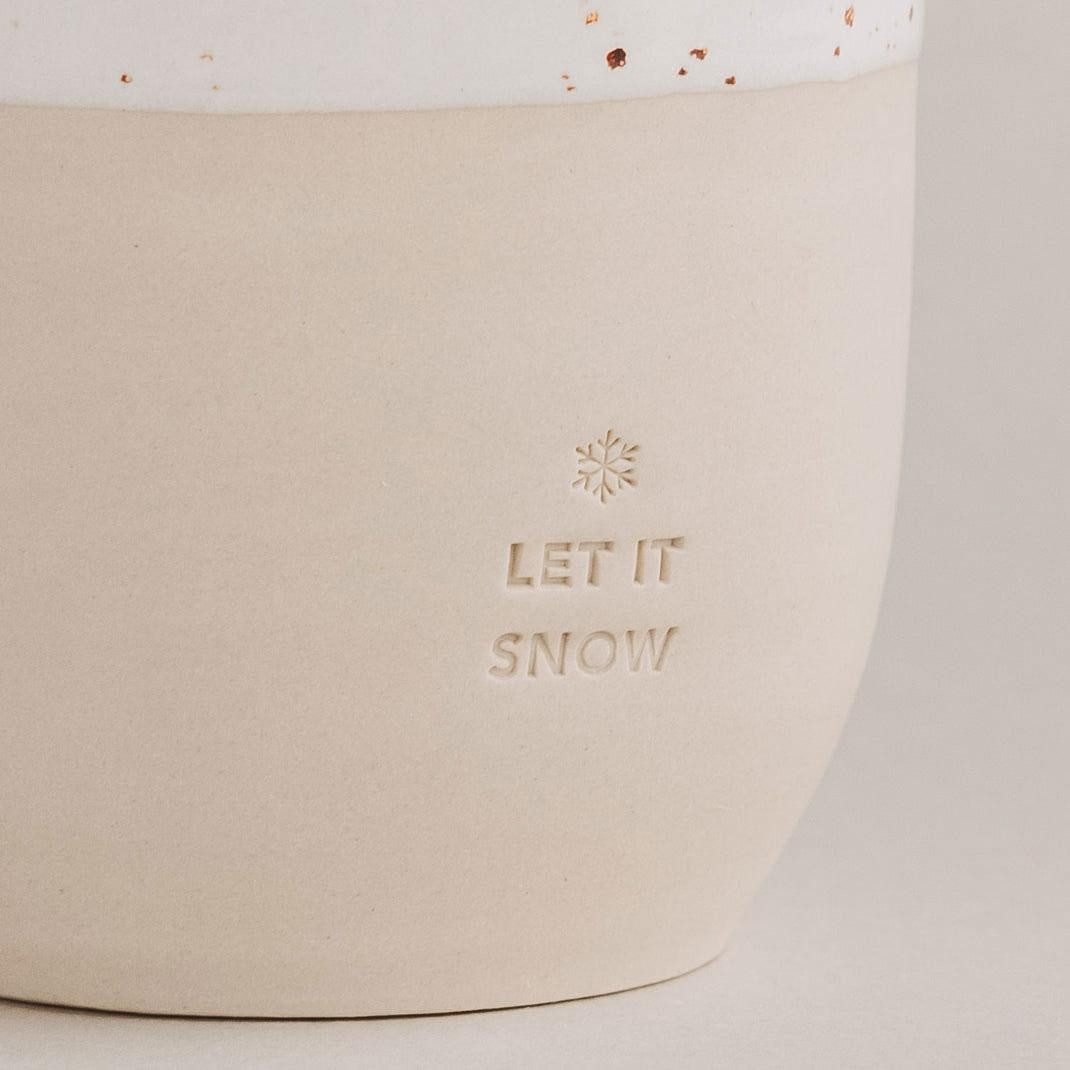 Eulenschnitt Tasse Becher Let it Snow Limitiert