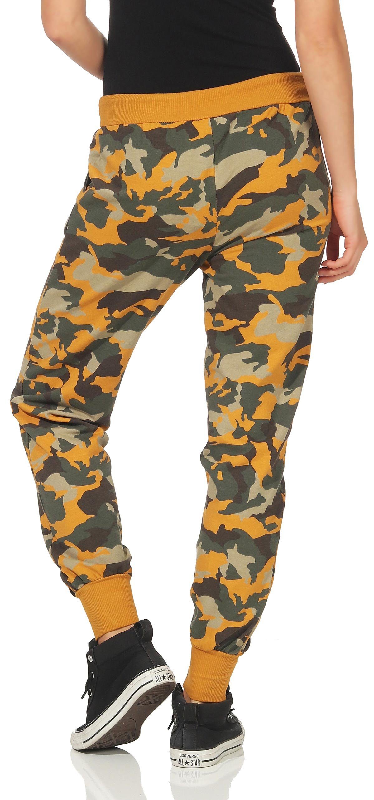 malito more than fashion Jogginghose Malito Damen Sweathose im Camouflage Look, Baggy zum Tanzen, Jogging Sweathose im Camouflage Look