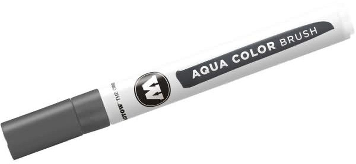 MOLOTOW Filzstift Aquarellstift Color Brush Aqua 1-2 mm neutralgrau 01 (3 Stück)