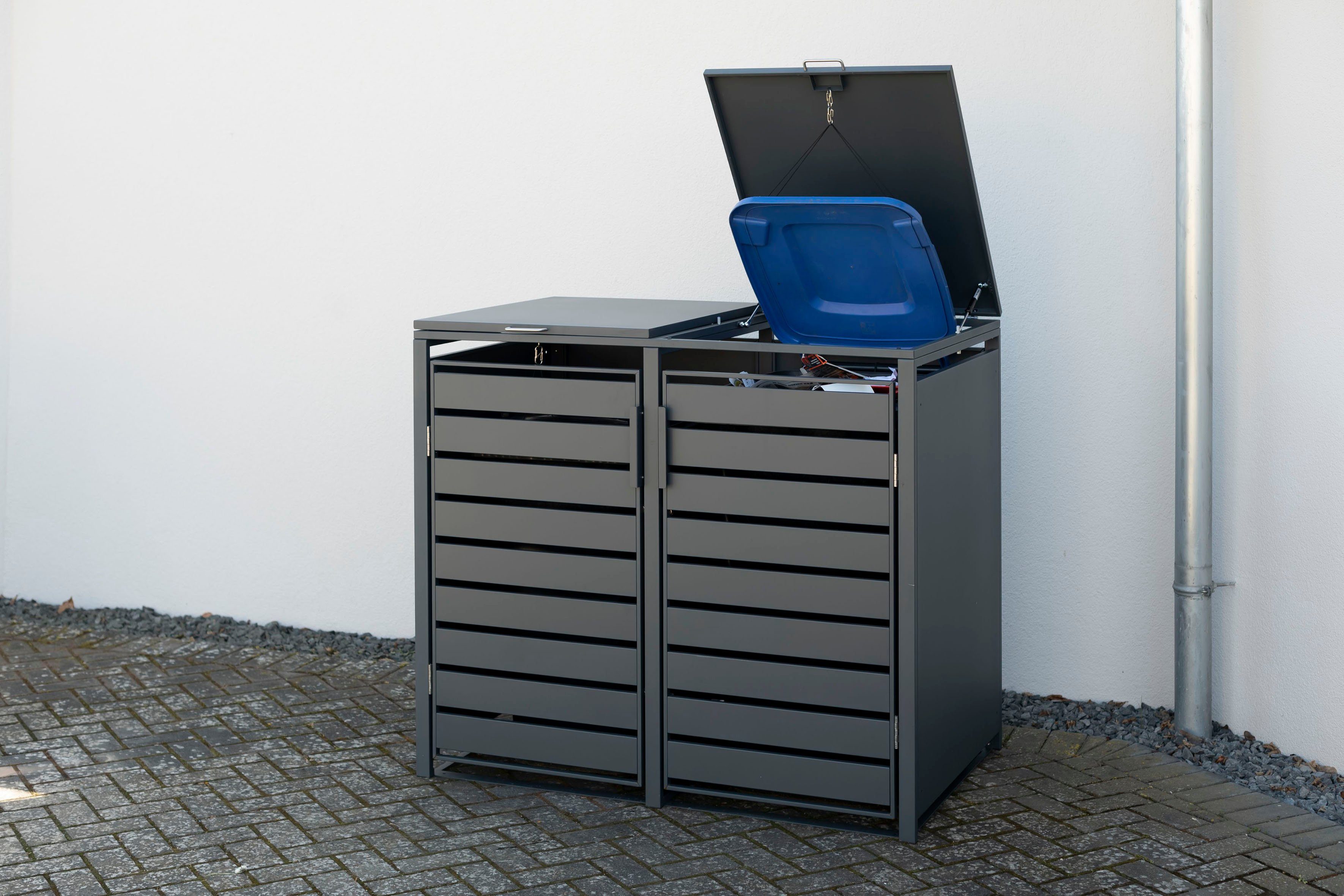 WESTMANN Mülltonnenbox Kubus, Platz für 2x240 L Mülltonnen