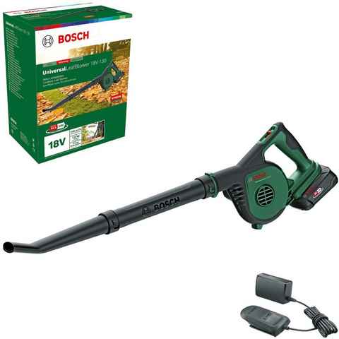 Bosch Home & Garden Akku-Laubbläser UniversalLeafBlower 18V-130, mit Akku 18V/2,5 Ah und Ladegerät