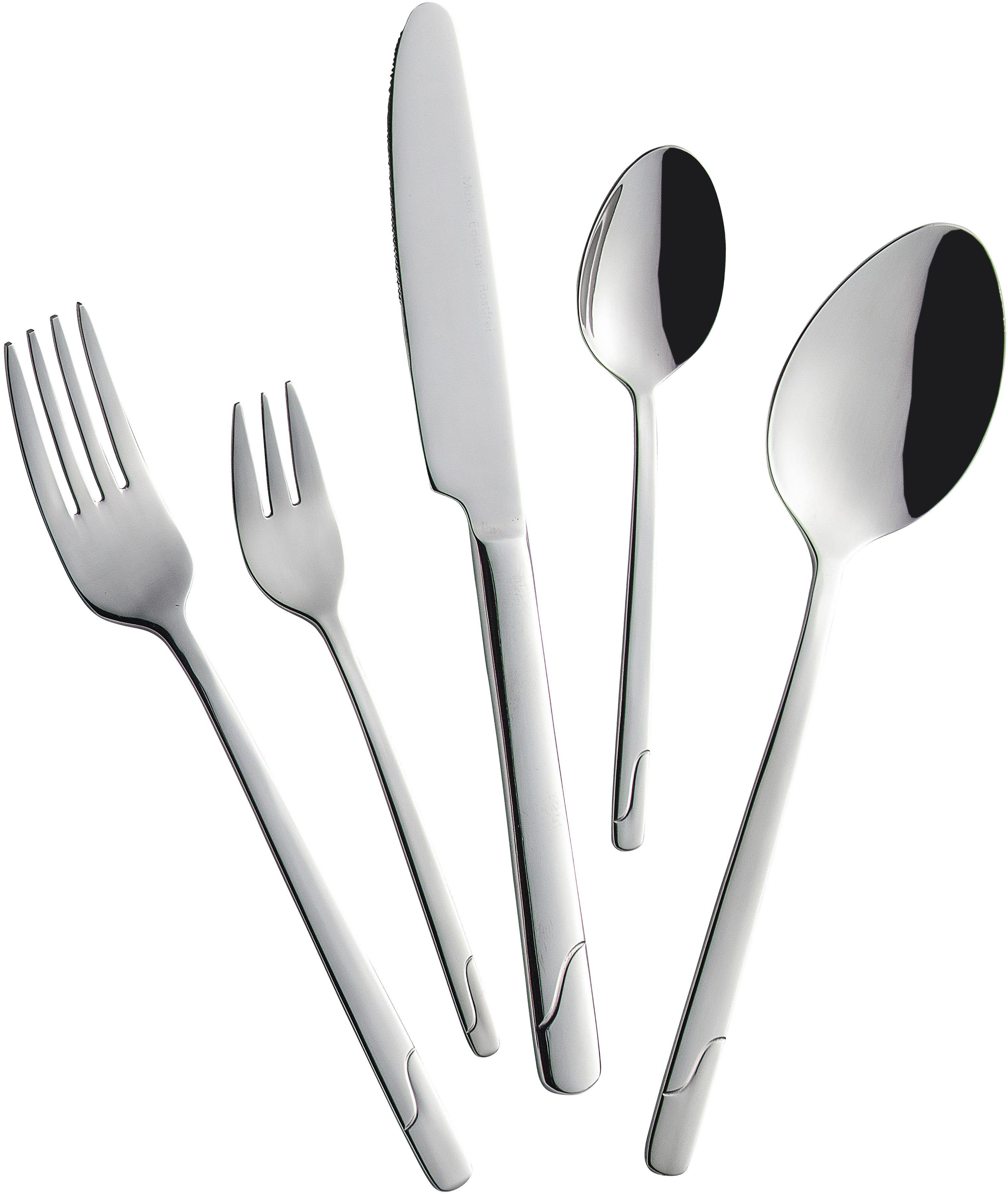 Mulex Besteck-Set New Jersey (30-tlg), 6 Personen, Edelstahl 18/10, hochglanzpoliert