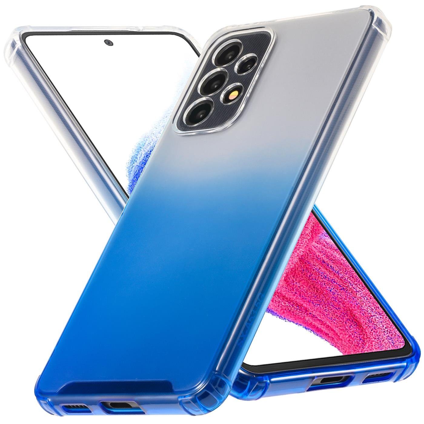 CoolGadget Handyhülle Farbverlauf Twilight Hülle für Samsung Galaxy A33 5G 6,4 Zoll, Robust Hybrid Slim Cover Kamera Schutz Hülle für Samsung A33 5G Case