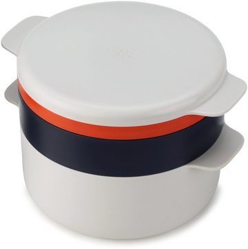 Joseph Joseph Mikrowellenbehälter M-Cuisine, Polyprophylen (PP), (Set, 3-tlg), 2-Liter Kochtopf, Dampfgarer, Grillpfanne und Deckel