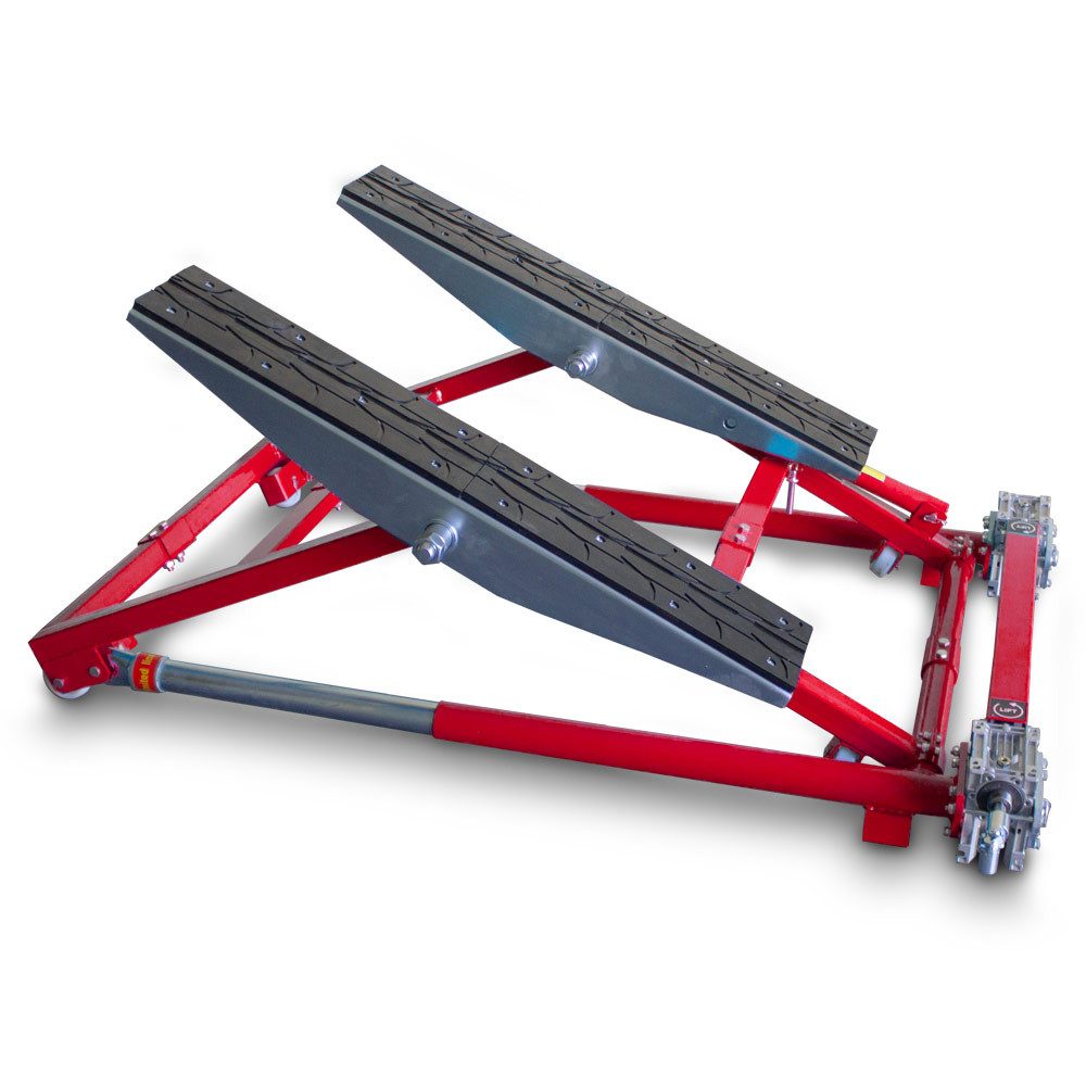 Bituxx Wagenheber Bituxx Kipphebebühne Rot bis 2000 kg, max. Hubhöhe: 88.5 cm, MS-19230
