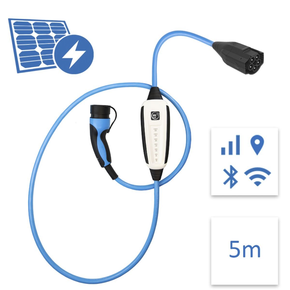 NRGkick Elektroauto-Ladestation 32A Pure für PV-Nutzer GSM/GPS/SIM 5m WLAN