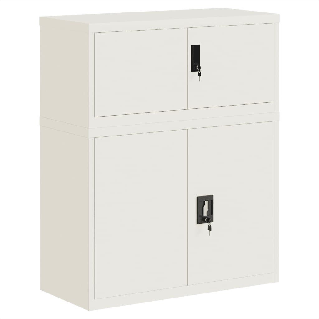 Aktenschrank Aktenschrank Weiß 90x40x110 cm Stahl
