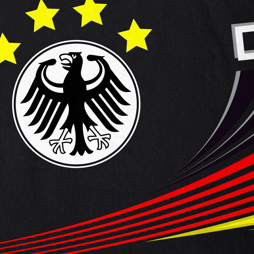 style3 T-Shirt Deutschland Fan WM 2026 Fussball Trikot nationalflagge EM